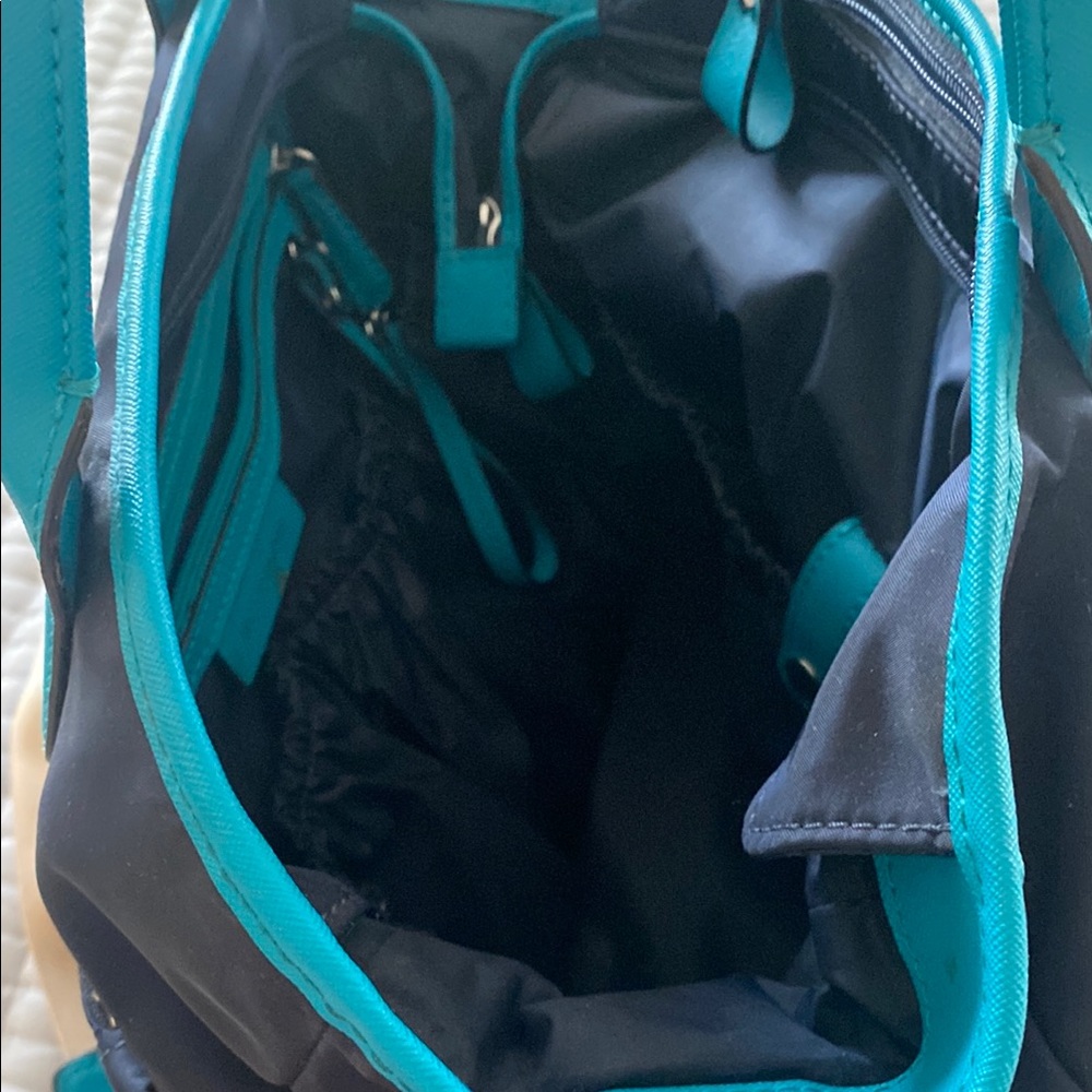 Michael Kors Black and Teal Baby Bag - Picture 3 of 4